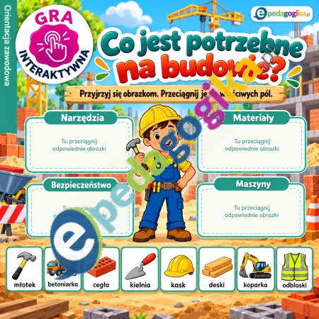 Interaktywna gra na budowie